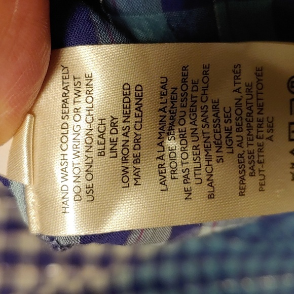 Pilcro Anthropologie Deb Relaxed Ombre Gingham Button Up Blouse Sz XL Casual - Picture 12 of 13